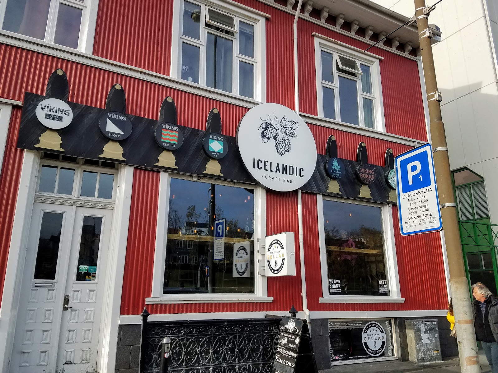 Icelandic Craft Bar — the iconic red facade on Lækjargata, Reykjavík